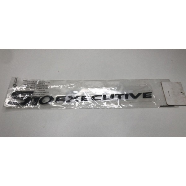 Letreiro S10 Executive Grafite Resinado Preto