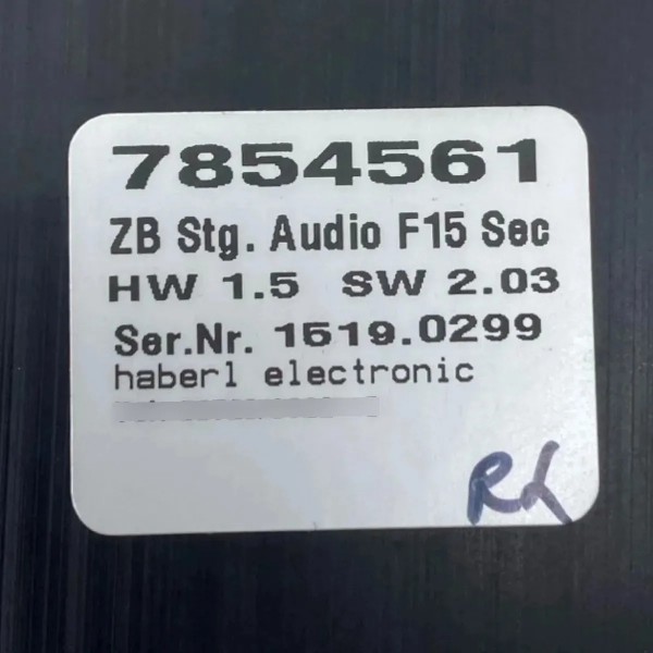 Módulo Amplificador Som Bmw X5 2014 2015 2016 A 2018 7854561